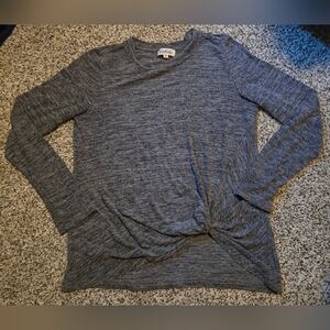 Listicle Charcoal Knotted Sweater